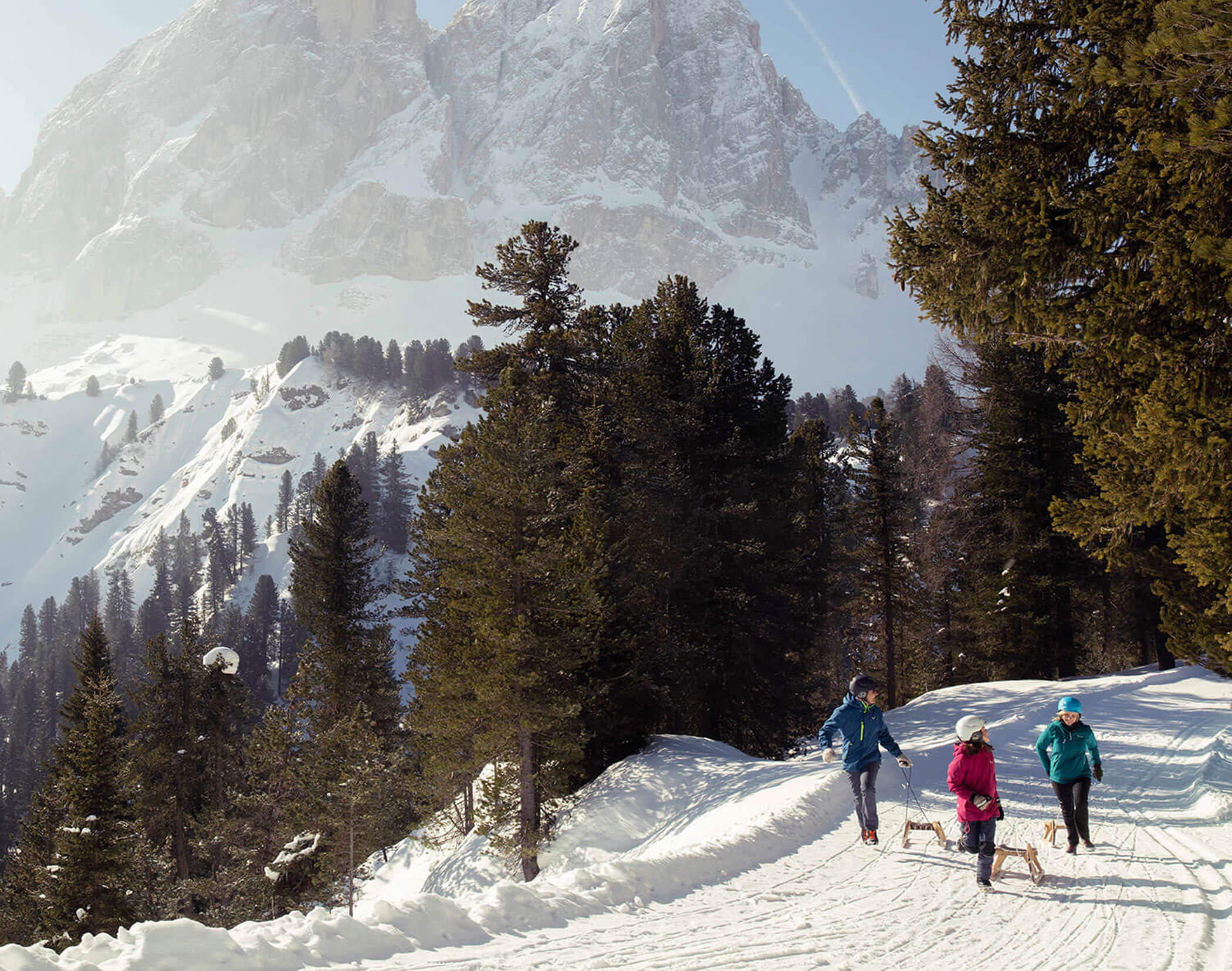 Tobogganing trip - Hotel Mirabell Dolomites 5 star in Valdaora