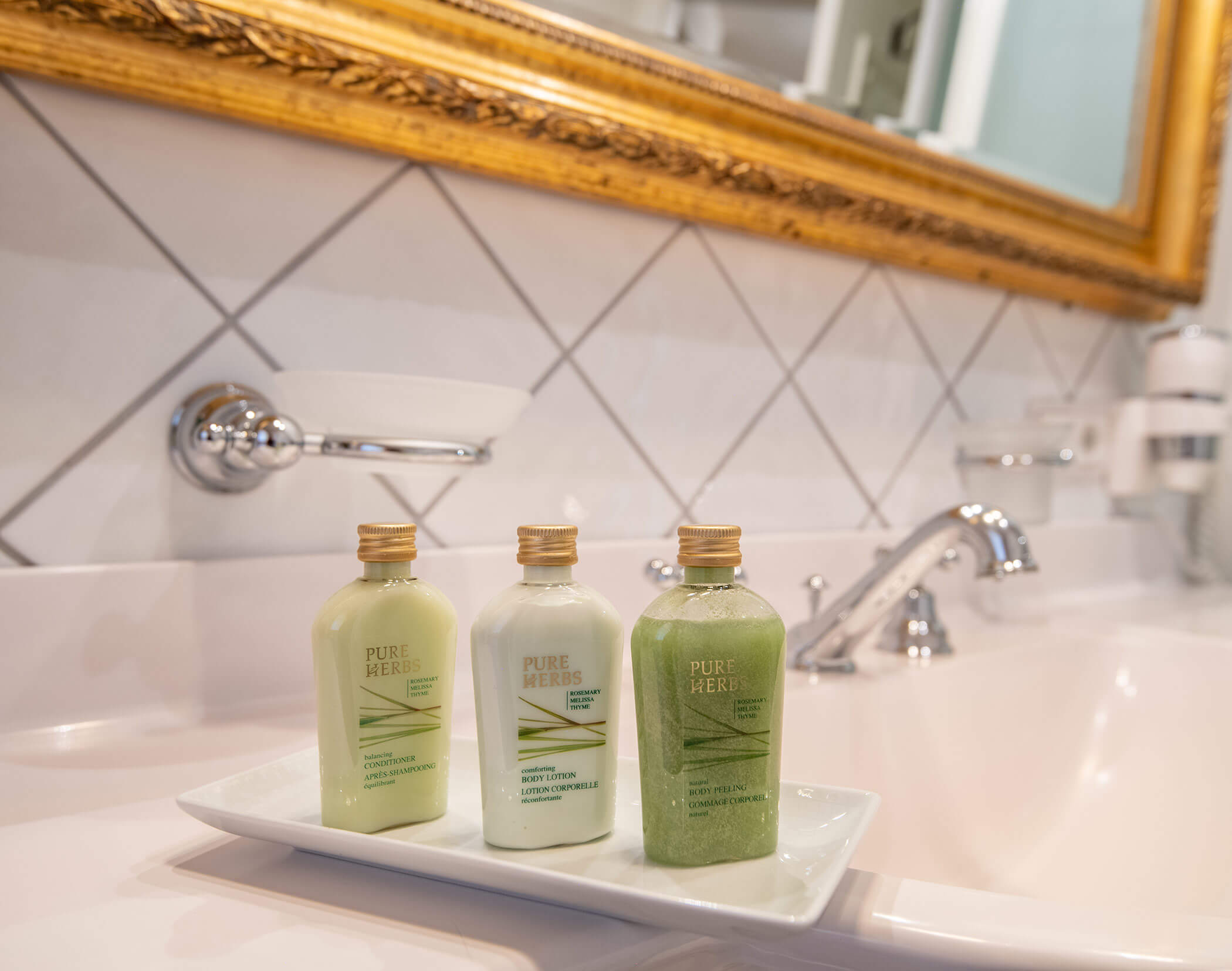 Bathroom care products - Hotel Mirabell Dolomites 5 star in Valdaora
