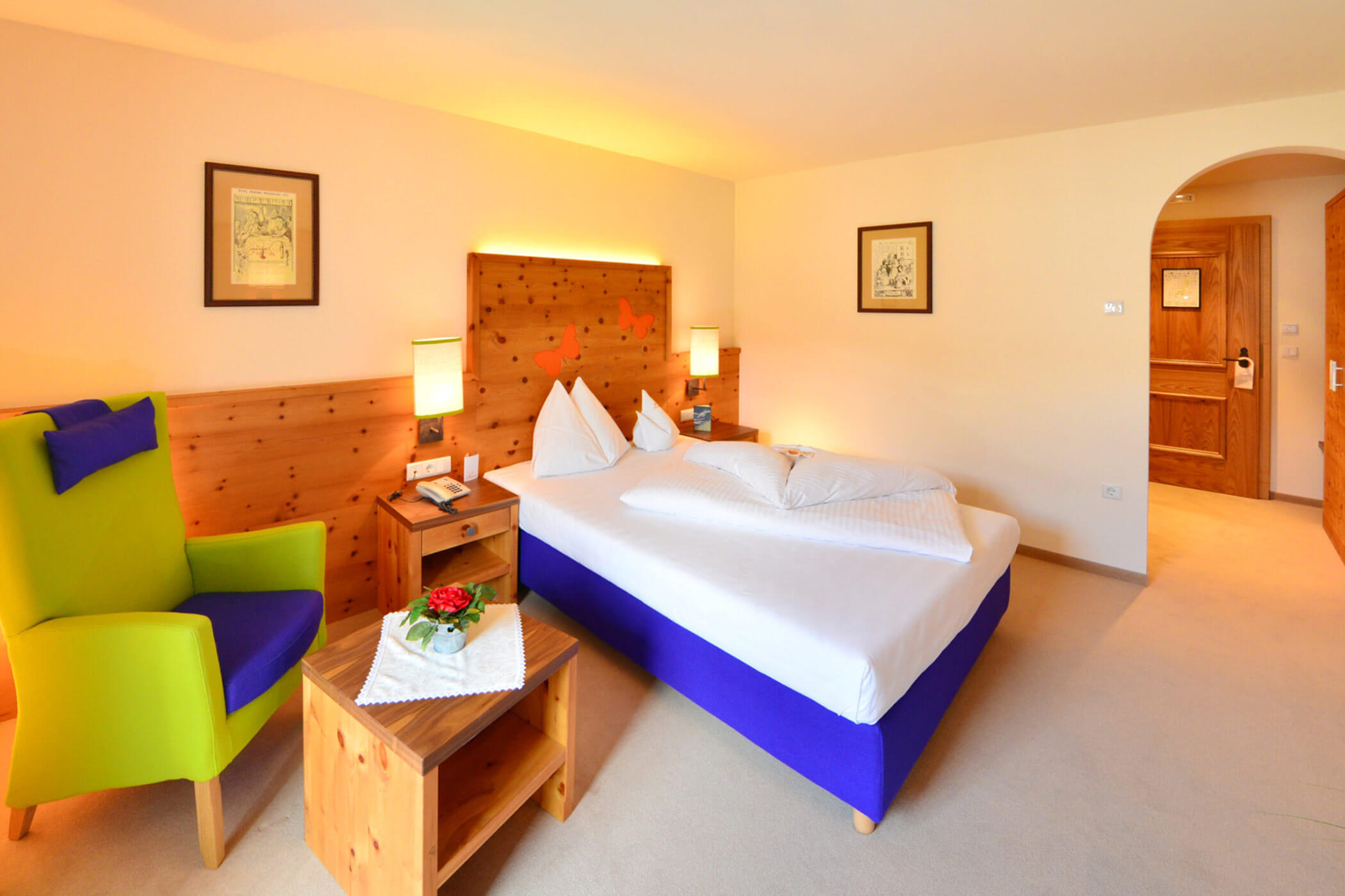 Schlafen - Zimmer Single - 5 Sterne Hotel Mirabell Dolomites in Olang